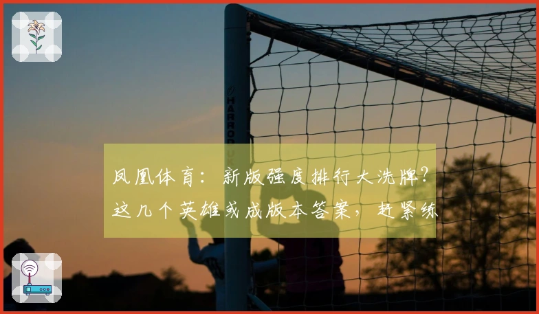 凤凰体育:新版强度排行大洗牌?这几个英雄或成版本答案,赶紧练起来!
